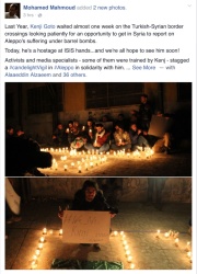 Aleppo Syria Candlelight Vigil